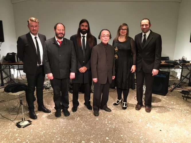 After the first concert in Tokyo, the Complete John Cage Variations Project, with Toshi Ichiyanagi.